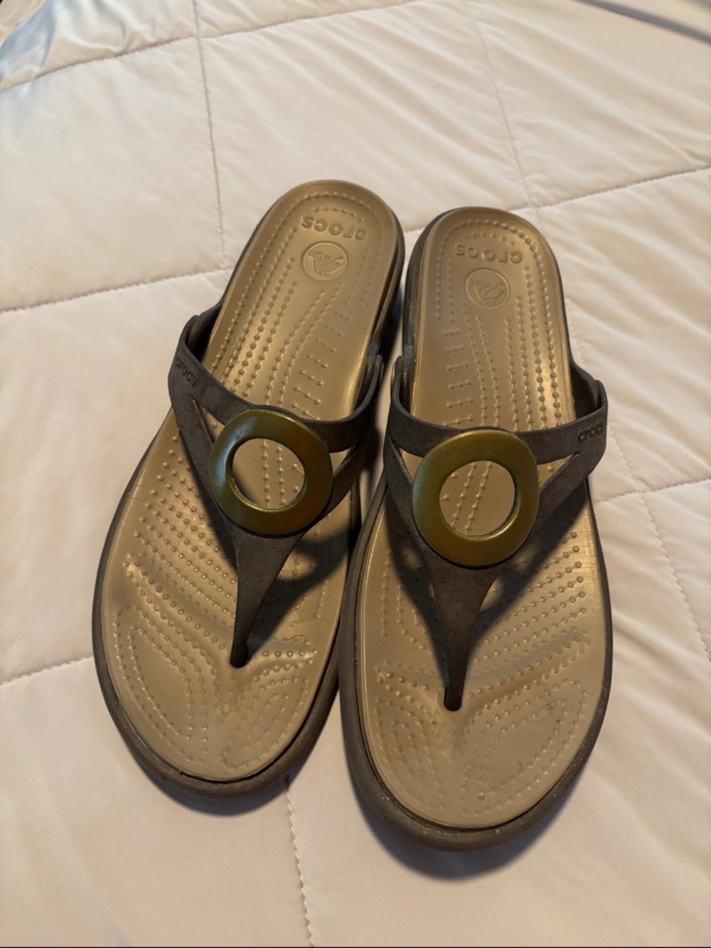 CROCS Brown and Copper Women's Sandals